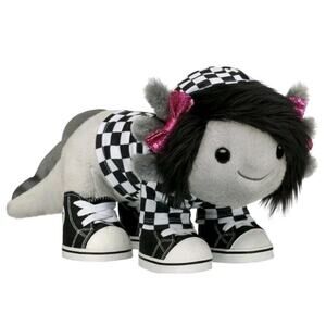 pre sale- Emo Axolotl Stuffed Animal Check Hoodie Gift Set